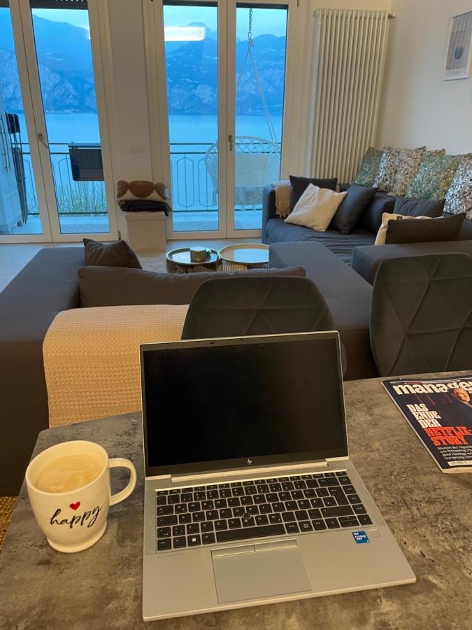 3 - Zimmer Wohnung in Malcesine Val di Sogno - Gardasee Bagian luar foto